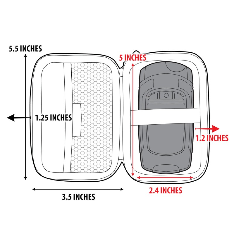 USA GEAR Thermal Imager Case - Hard Thermal Imager Carrying