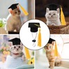 KESYOO 4pcs Mini Graduation Cap Pet Graduation Caps Small Dog