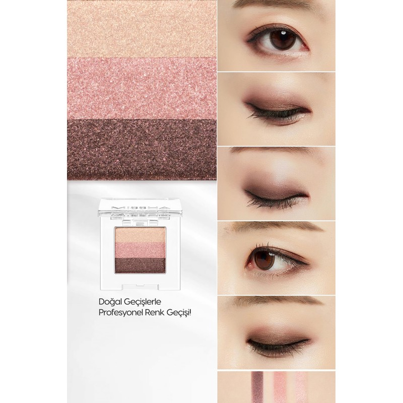 Missha The Style Triple Shadow No.01 brownie Pink