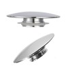 2PCS Basin Waste Easy Pop Up Bathroom Sink Push Button