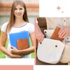 ANOMM A6 Ring Binder Notebook PU Leather Diary, Refillable Notebook