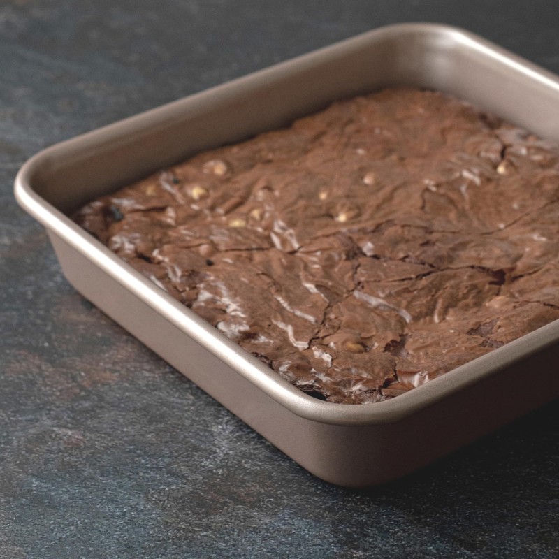 HAPPIELS 9-inch Square Pan | 9x9 Baking Pan | Brownie