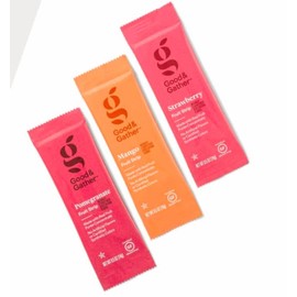 Fruit Strips Pomegranate, Mango and Strawberry Fruit Leathers Healthy Snack Made with Real Fruit Puree Concentrate Good and Gather Variety Pack 48 Strips, Set of 3