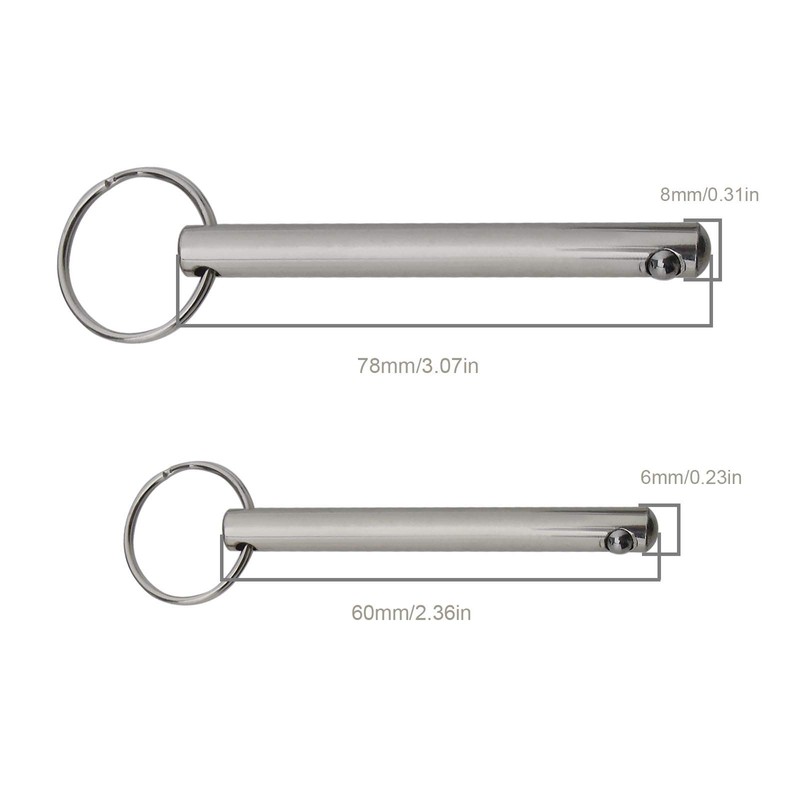 EMSea 4Pcs Quick Release Pins with Spring Loaded Ball End
