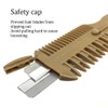 2 Pcs Dual Side Hair Thinning Comb Hair Razor Comb
