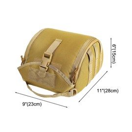 Tactical Helmet Bag, Lightweight Helmet Bag, Scratch-Resistant, Helmet Pack, Padded Airsoft Helmet Storage Bag, Molle Clamshell Helmet Bags Pack for Sports Hunting