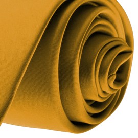 K. Alexander Gold Bar Necktie SOLID Mens Neck Tie Satin
