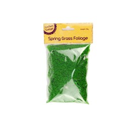 Krafters Korner Spring Grass Foliage 45g Green for Garden Miniatures Clay DIY Artificial Sand Table Micro Landscape Building