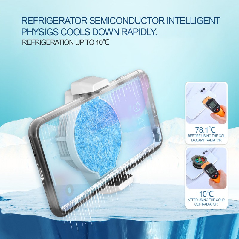 HXSJ Mobile Phone Cold Clip Radiator Phone Semiconductor Cooler Portable