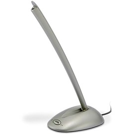 Cyber Acoustics CVL-1064 Unidirectional Desktop Microphone 3.5mm, (Silver)