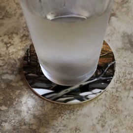 Bigfoot Sasquatch Walking in the Woods Novelty Coaster Set