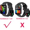 Compatible for RUIMEN Smart Watch Case, Blueshaweu Soft Slim TPU