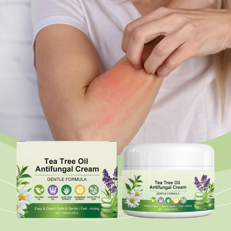 Tea Tree Oil Antifungal Cream, Natural Anti Fungal Foot Cream