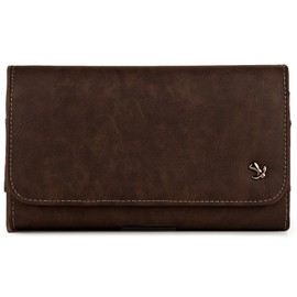 Windshield Car Mount and AUX Cable and Protective Black Carbon Leather Belt Clip Holster for Vivo Nex, Y95 Y91 Y93 Y97 Y83 Y89 Y71 X23 X21 Z1 Z3 V9 Cellphones