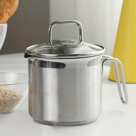 Everbbking Stainless Steel Saucepan With Glass Lid boiling pot