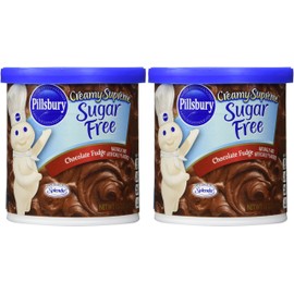 Pillsbury Creamy Supreme Sugar Free Chocolate Fudge Frosting 15 oz (Pack of 2)