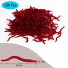 350 Pieces Artificial Bait Worm Earthworms Fishing Bait Box Set,