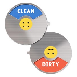 JOZidea Dishwasher Magnet Clean Dirty Sign, Funny Expression-Changing Design, Clean Dirty Magnet for Dishwasher Kitchen Gadgets and Apartment Essentials(Smiling/Upside-Down face)