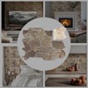 CONCORD WALLCOVERINGS ™ Sample - Retro-Art 3D Faux Stone Wall