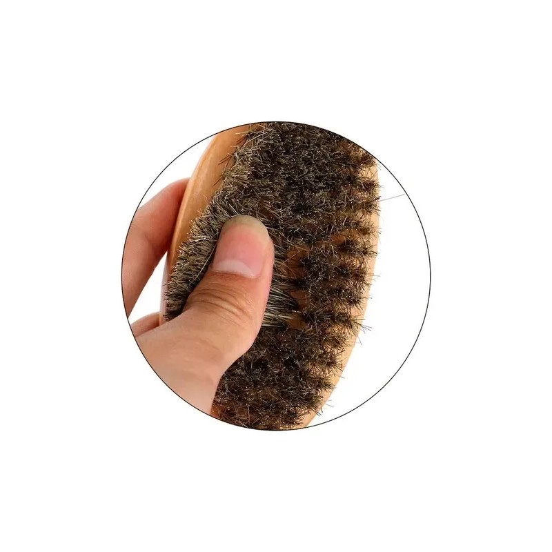Cepillo Para Barba De 11 Cms Con Cerdas Genuina Jabali