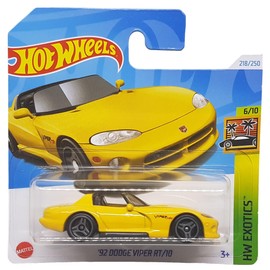 Hot Wheels - '92 Dodge Viper RT/10 - HW Exotics 6/10 - HTC24 - Short Card - Yellow - Mattel 2024-1:64