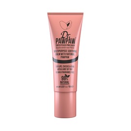 Dr.PAWPAW Tinted Peach Pink Lip Balm 10ml, Natural Multipurpose Balm with Pawpaw Aloe Vera and Olive Oil, Vegan Buildable Colour for Lips Cheeks and Eyes
