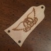 NA GUITAR TRUSS ROD COVER - Wood Burned - Fits