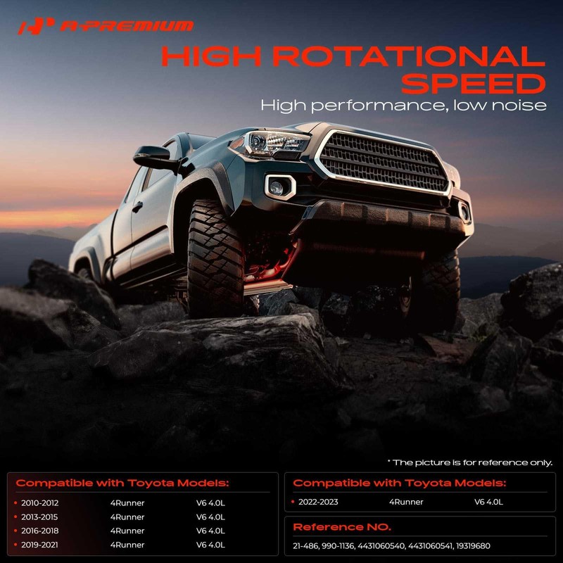 A-Premium Power Steering Pump, with Pulley, Compatible with Toyota 4Runner