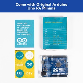 SunFounder Ultimate Sensor Kit with Original Arduino Uno R4 Minima, Smart IoT & Basic Sensor Projects with Online Tutorials, Suitable for Age 8+ Beginners (Original Arduino Uno R4 Minima Included)