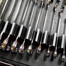 ToolBox Widget - Labels Insert - SAE Size Labels (SAE) | Inserts for Vertical Wrench Organizers | Works for SAE Sized Wrenches | Compact, Portable, & Fits in Most Standard Tool Chest Drawers