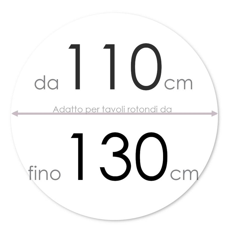 Biancocasa Molton Table Protector Round Cotton 470 g/m² for Tables