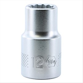 1/2" Drive Socket Metric, 12 Point. 12.0 x 38mm OAL.