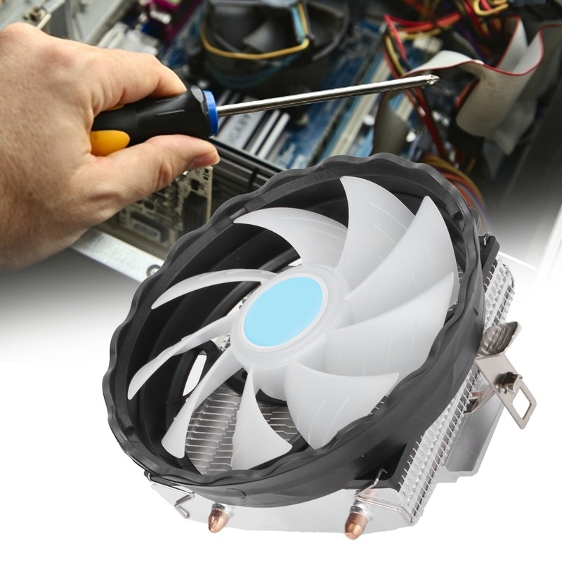 CPU Cooler Double Heat Conduction Intelligent Temperature Control Mute RGB