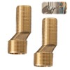 VZU Pack of 2 Shower Tap Adaptors, 3/4 Inch to