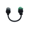 6pin J1708 to Type2 Green 9pin J1939 Adapter Cable for