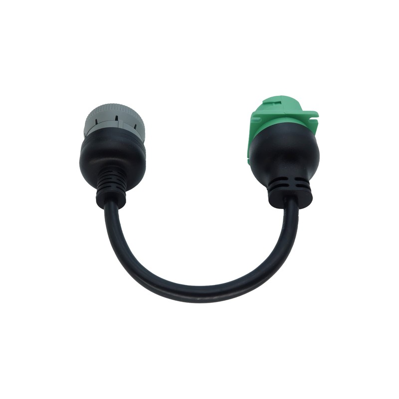 6pin J1708 to Type2 Green 9pin J1939 Adapter Cable for