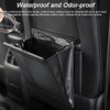 Leather Car Garbage Can Foldable Rear Seat Trashes Can Large