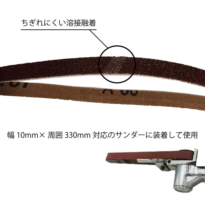 Hiro World Trade Belt Sander Replacement Belt, 20 Sheets, Sandpaper,