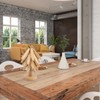 Beech Wooden Tree Coaster Set - Foldable Heat Resistant Mat