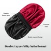Bonnet for Men, Reversible Silk Bonnet for Sleeping with Curly