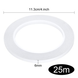 ASTARON 2 Rolls Double Sided Tape for Art Crafts DIY Projects, Office Supplies,6mm x 25 Meters