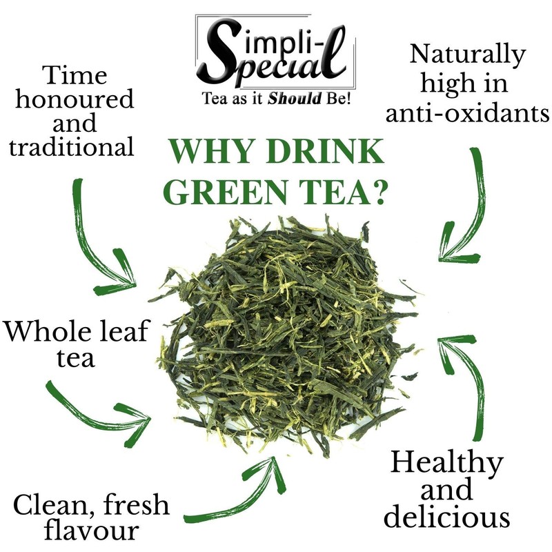 Simpli-Special Sencha Lemon Ginger Green Loose Leaf Tea 100g in