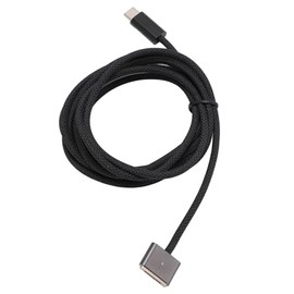 Cable de Carga Tipo C a Magnético 3, Tejido de Aluminio para Computadora Portátil M1 MAX M2, Carga Rápida de 140 W, Compatible con Pro Air 2022 de 6,6 Pies