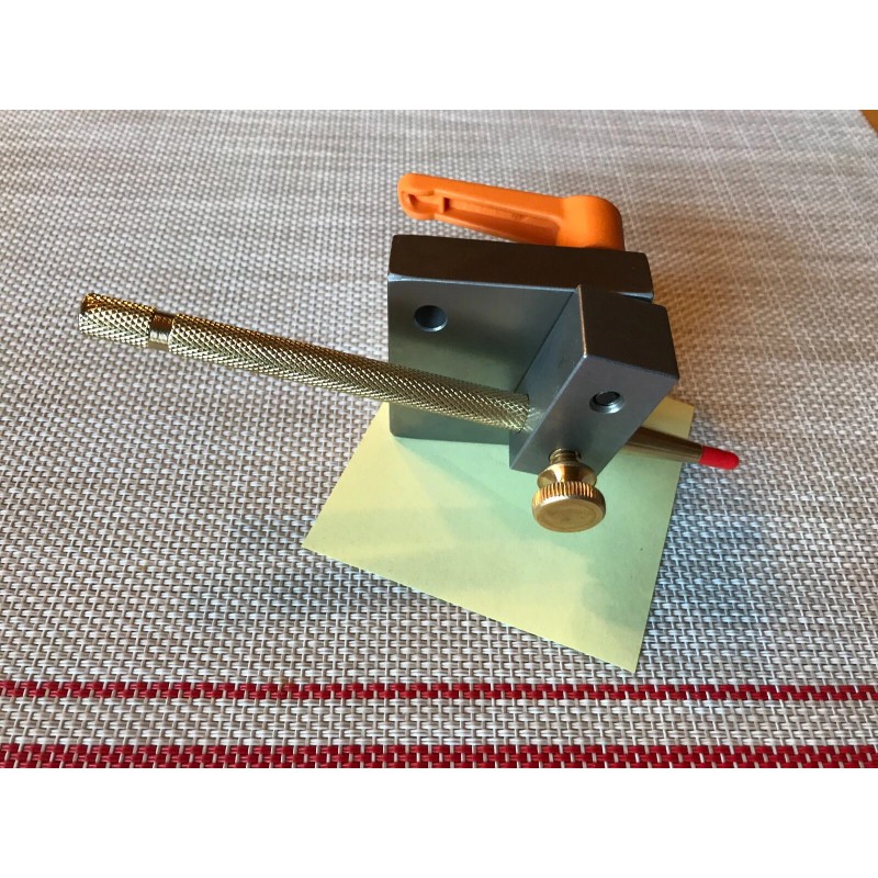 Knife Maker's Center Line Scribe, Angle Block Scribe, 2X72 Knife