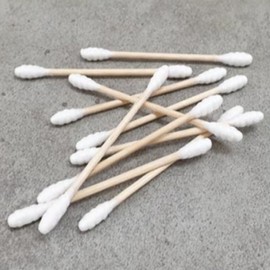 One-Touch Spiral Square Beauty Cotton Swabs, 350 Count x 6 Packs Cotton Swab Case