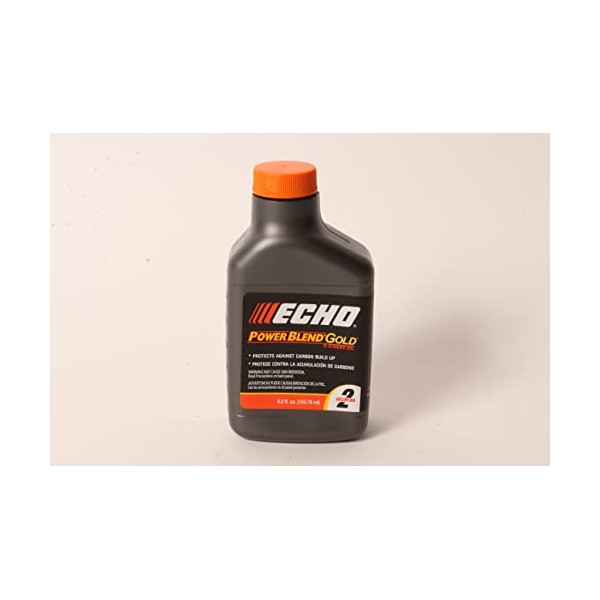 Echo Products Echo 6450002G Power Blend Gold Oil Mix 50:1 for 2-stroke/2cycle Outdoor Power Equipment, High-Performance Semi-Synthetic, Low Smoke Emission 5.2 fl oz (6 Pack)