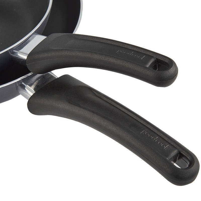 GoodCook Nonstick Aluminum Frying Pan Set, 8" and 10" Skillets,
