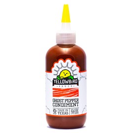 Ghost Pepper Hot Sauce by Yellowbird | Plant-Based, Gluten Free, Non-GMO | Homegrown in Austin | 9.8 oz
