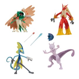 Pokémon Battle Feature Figure 4 Pack - Incluye Cuatro Figuras de Batalla de 4.5 Pulgadas con características de Batalla únicas.