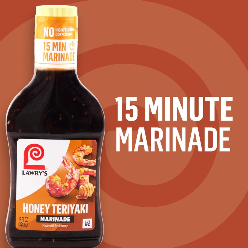Lawry's Marinade, Honey Teriyaki, 15 Minute Marinade, No High Fructose